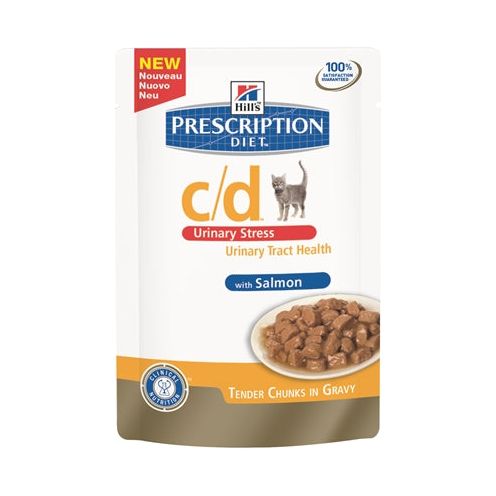 Hill's Prescription Diet's Feline C D TRESS ARRINARIO SALMON