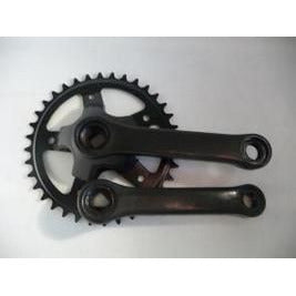 Set di manovella 36t | 127mm | Acciaio | nero