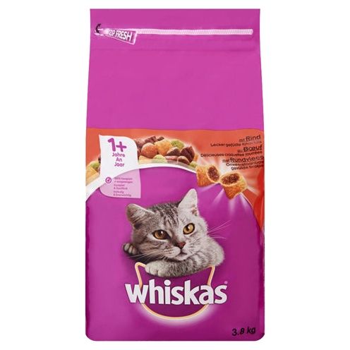 Whiskas secco manzo adulto