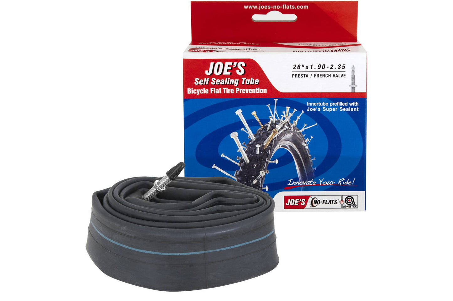 Joe's No Flats Tubo interno Tubo de auto sellado FV 26x1.90-2.35 (MTB)
