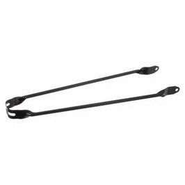 Asta di parafango 28 x 1,5 pollici 6 mm in acciaio opaco nero