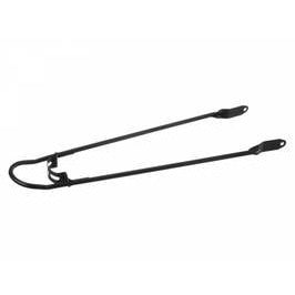 Varilla de guardabarros con parachoques 28 x 1.5 pulgadas de negro mate