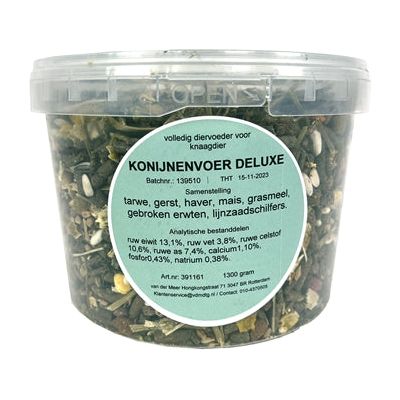 De vries coniglio cibo deluxe