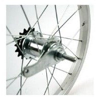 Ruota posteriore 16 (305) ALU Hub freno standard argento