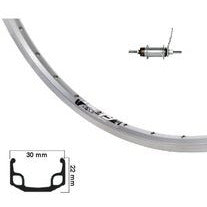 Ruota posteriore 28 (622) ZAC19 Rimuovere l'argento