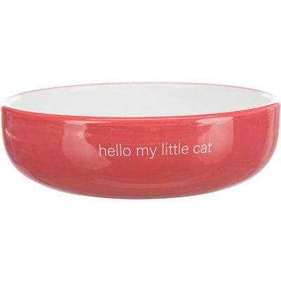 Trixie Food Bowl Beber Bin Cat Flat Nariz rojo