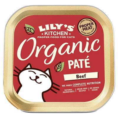 Lily's Kitchen Cat Paté de carne orgánica