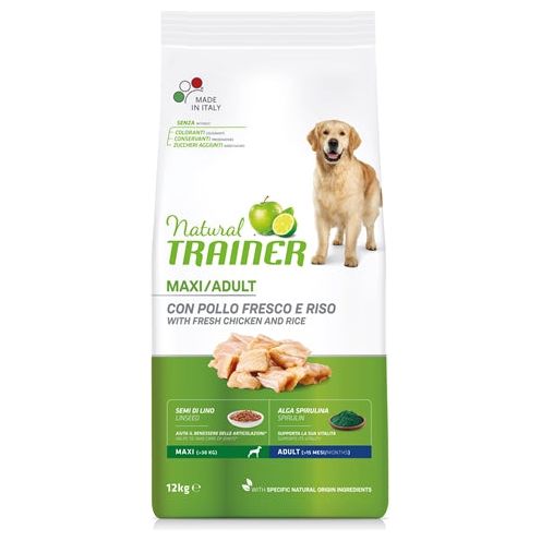Addestratore naturale cane maxi riso di pollo adulto