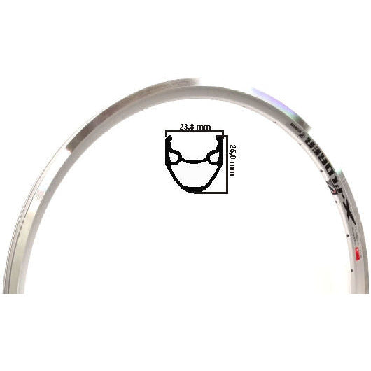 Weinmann X-Plorer Relg Silver Etro 406 20 pollici 32 buchi