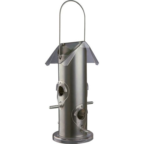 Trixie Voerdispenser Metal Plastic Silver