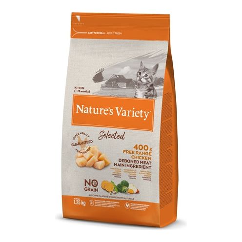 Nature Varietà di pollo a range a gamma di gattini selezionati