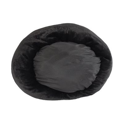 Foeiii cestino per cani accogliente peluche rilassaci ciambella nera