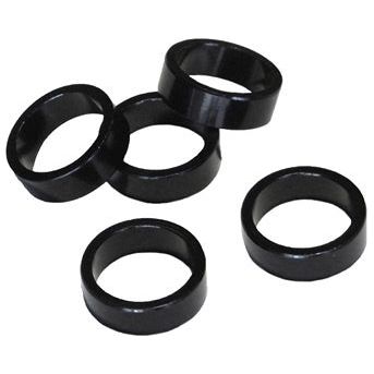 Anillos de relleno de la cabeza de la pelota de tecora por delante 28.6x36x20 mm Matt Black 10 piezas