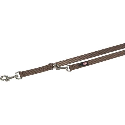 Trixie Dog Leash Regolabile premium a due strati marrone
