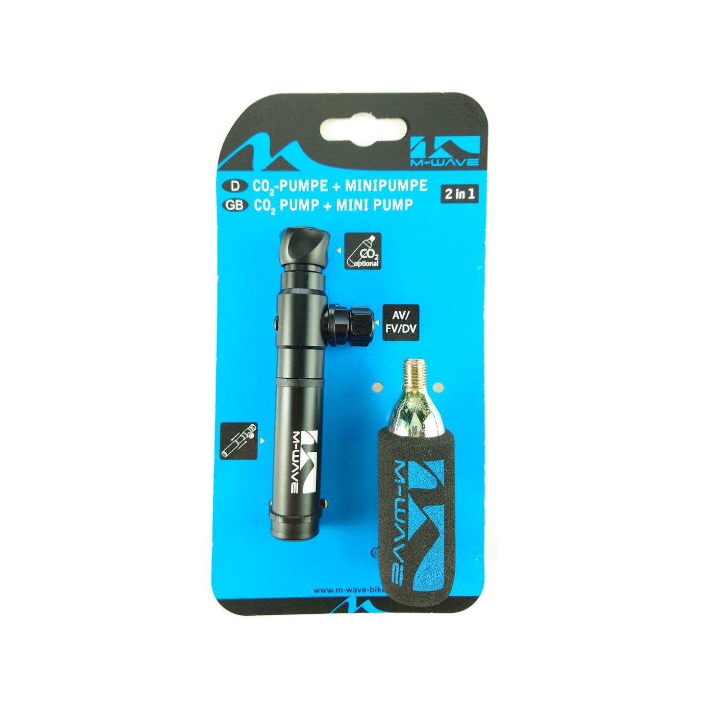 M-wave pompa mini alu con pattern CO2 16gr