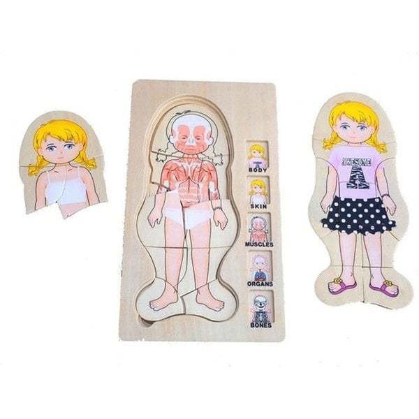 5 strati di puzzle ragazza