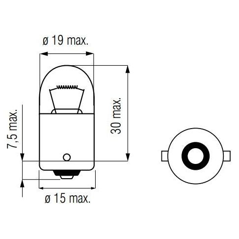 Lampada Bosma 12V-10W BA15S