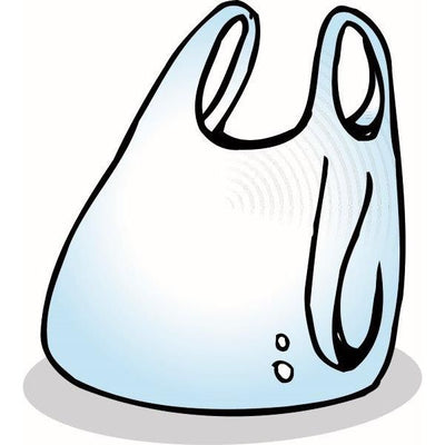 Dr borsa indossa bianco di plastica per 100 pezzi