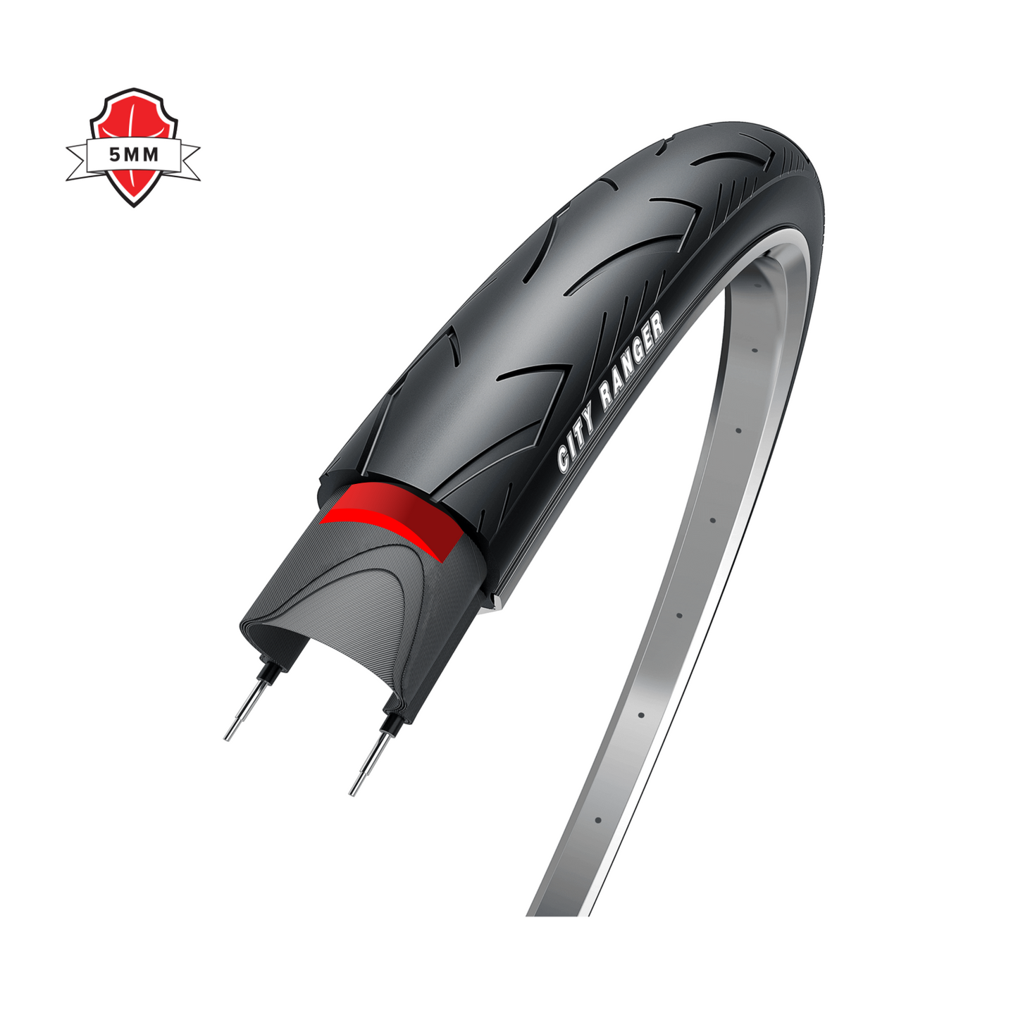 Obor City Ranger, nero con riflessione, 28x1 5 8x 13 8, Etro 37-622 5mm strato anti-modesto
