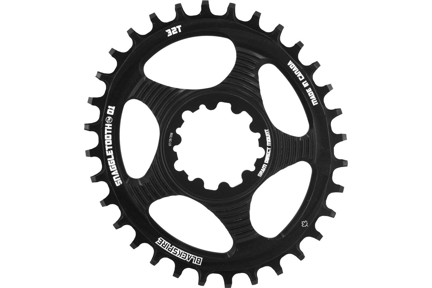Blackspire - - Snaggletooth sram spline sram ovale a catena a catena 32 da 6 mm offset