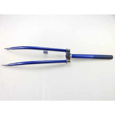 Hulzebos vork 26 blauw met trommelnok