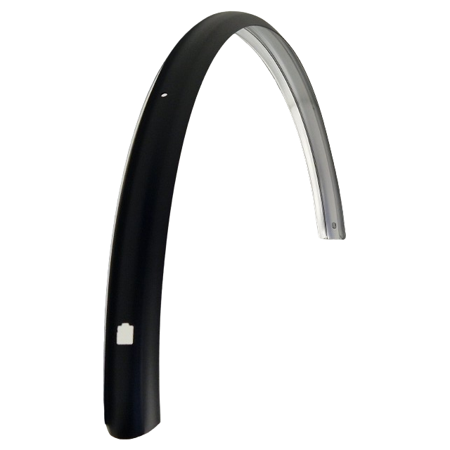 SKS Fender trasero de plástico de 28 pulgadas 45 mm de negro mate
