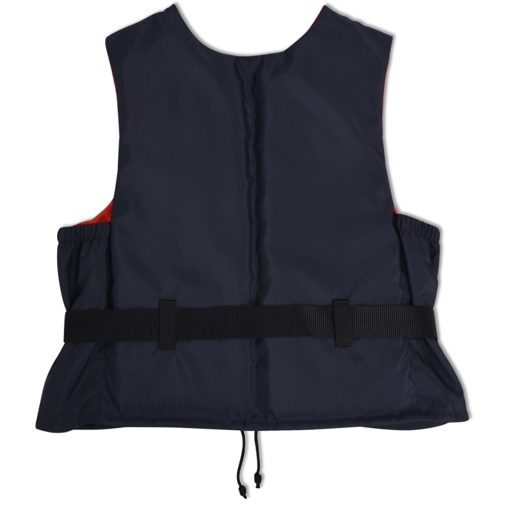 Vidaxl chaquetas de natación 50 N 90+ kg azul marino 4 sts