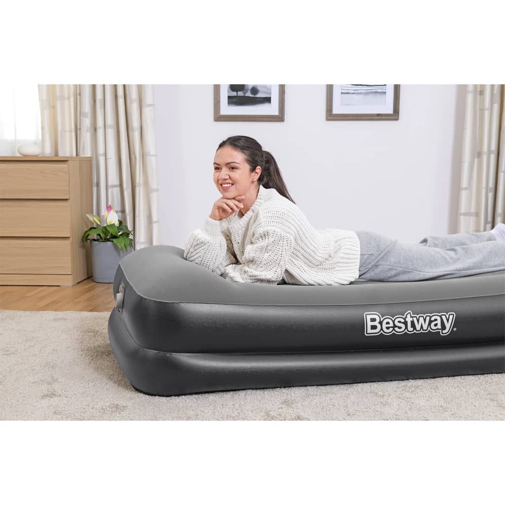 Bestway Airbed tirado con bomba de aire construida 191x97x46 cm