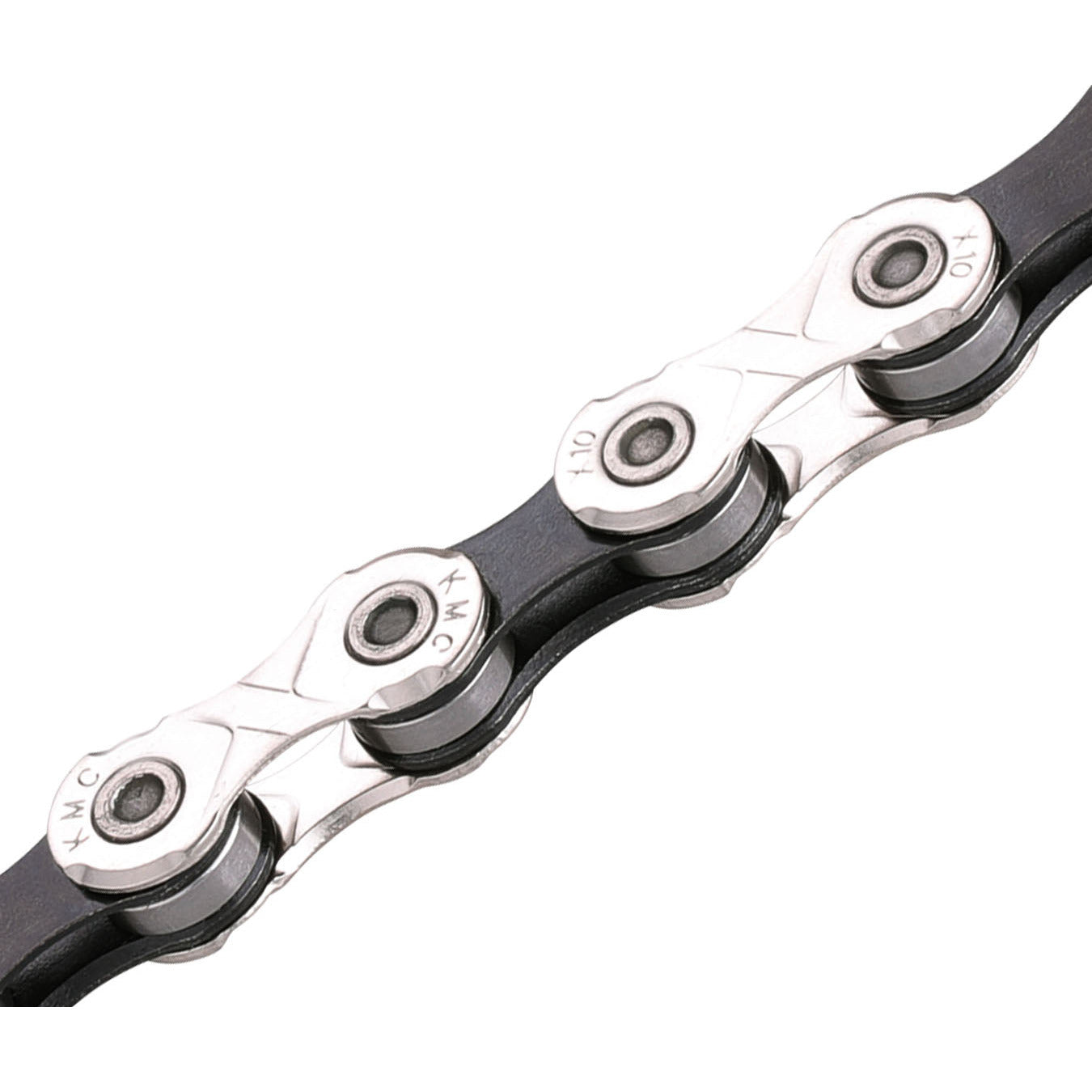 KM X10 Cadena de bicicletas 10 Velocidad 1 2x11 128 122 Plata plateada Negro