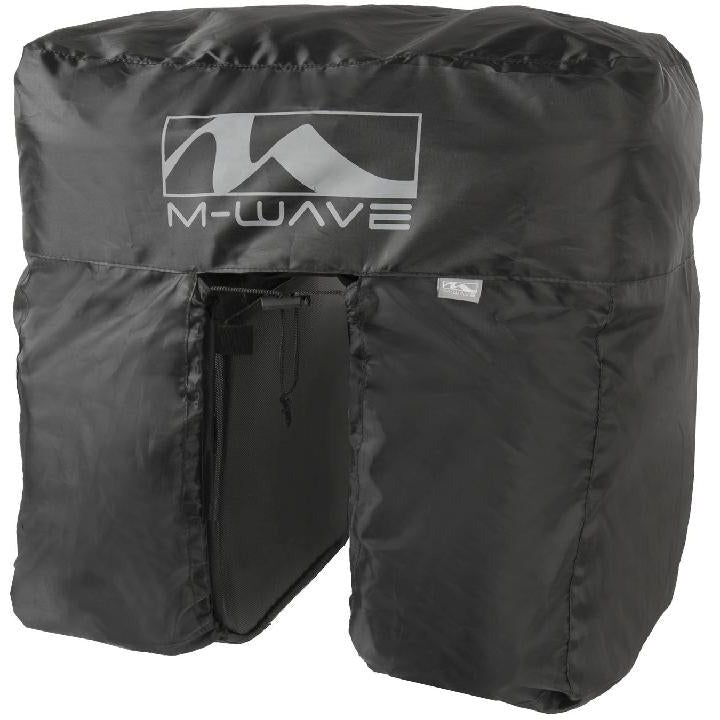 Cubierta de lluvia M-wave m-wave universal para bolsa de bicicleta doble