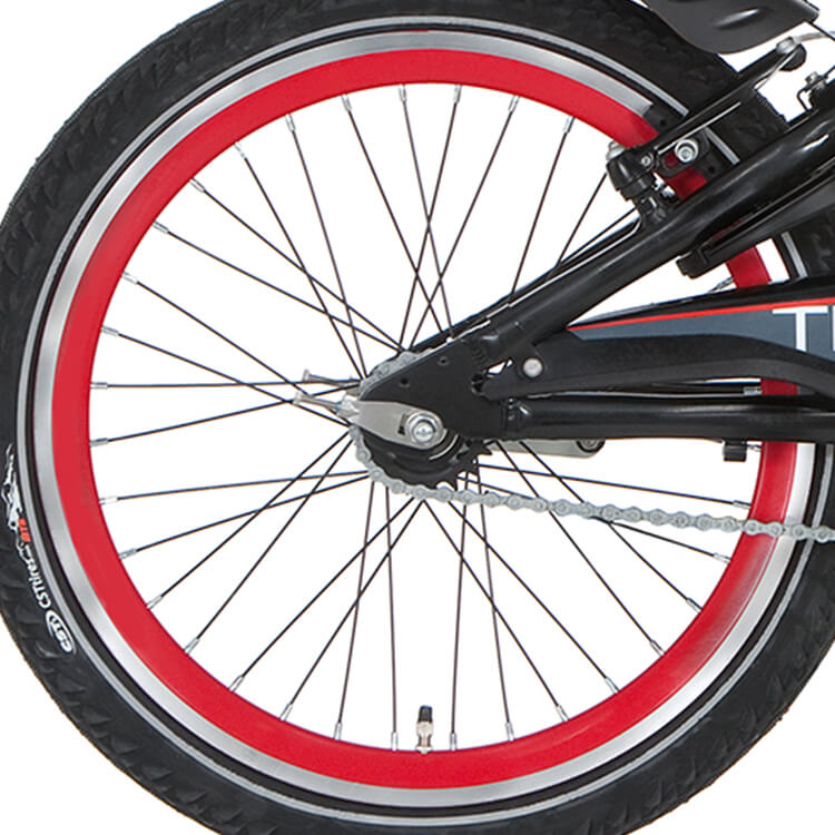 Ruota posteriore Alpina 20 Rimuovere J19DB rosso nero SPK