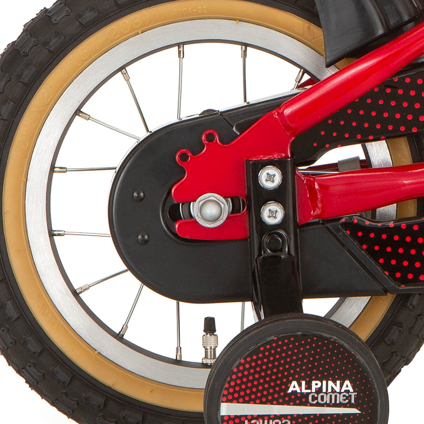 Ruota posteriore Alpina 12 Rimuovere la cometa Matt Black Zinc SPK