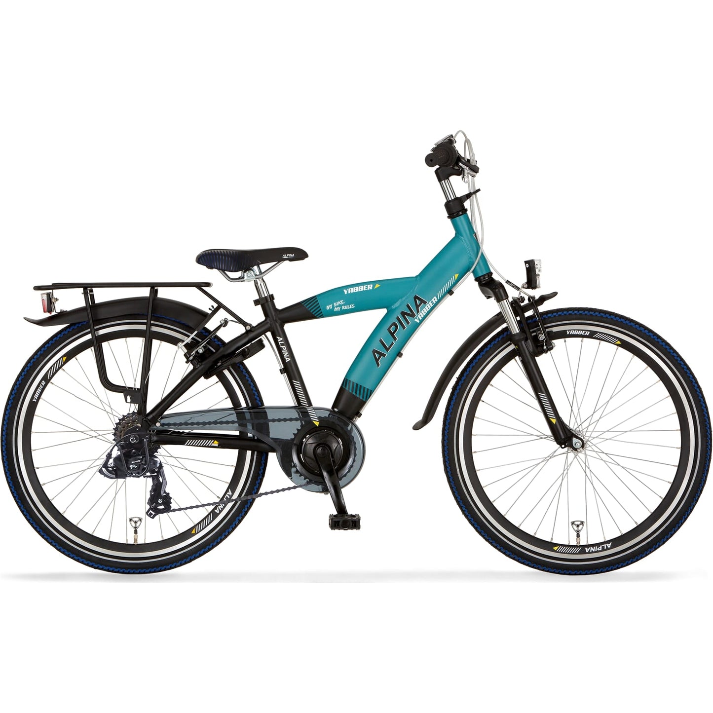 Alpina Yabber J26 Black Metallic M - Pacific Blue M R7