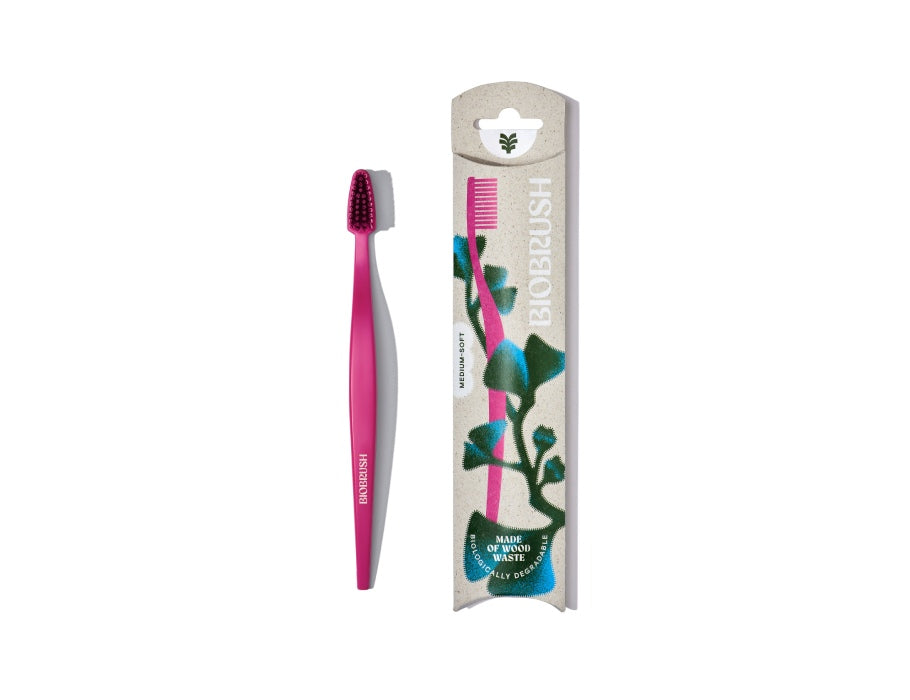 Biobrush biobrush dente spazzolino rosa