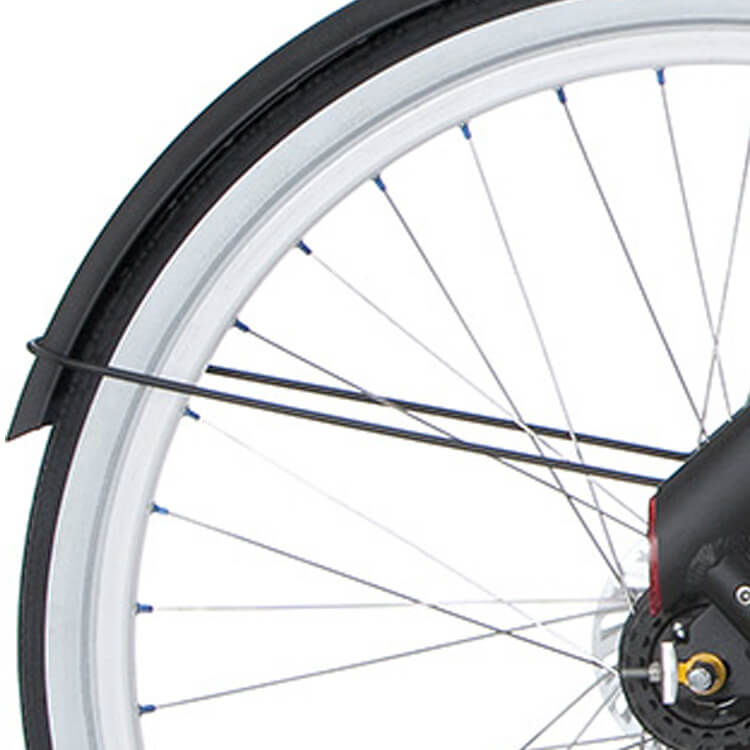 Asta di parafango Cortina posteriore 28 Blau Black Matt