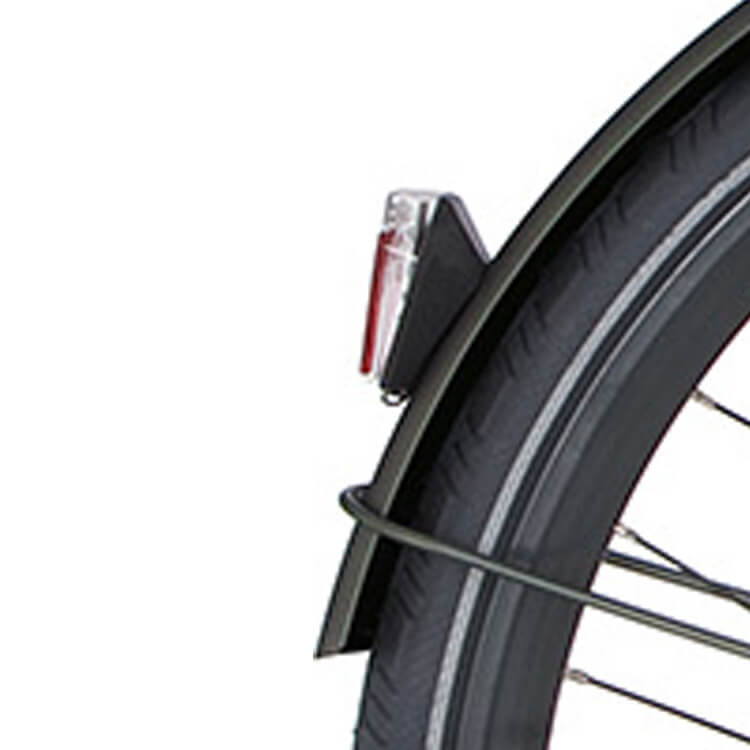 Cortina Fender detrás de 28 velocidades Matt Titanic Green