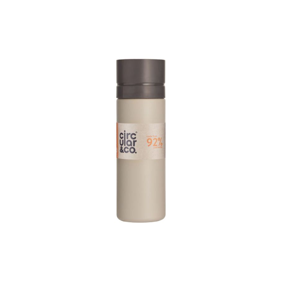Circular Co. Bottiglia circolare 600 ml crema nera