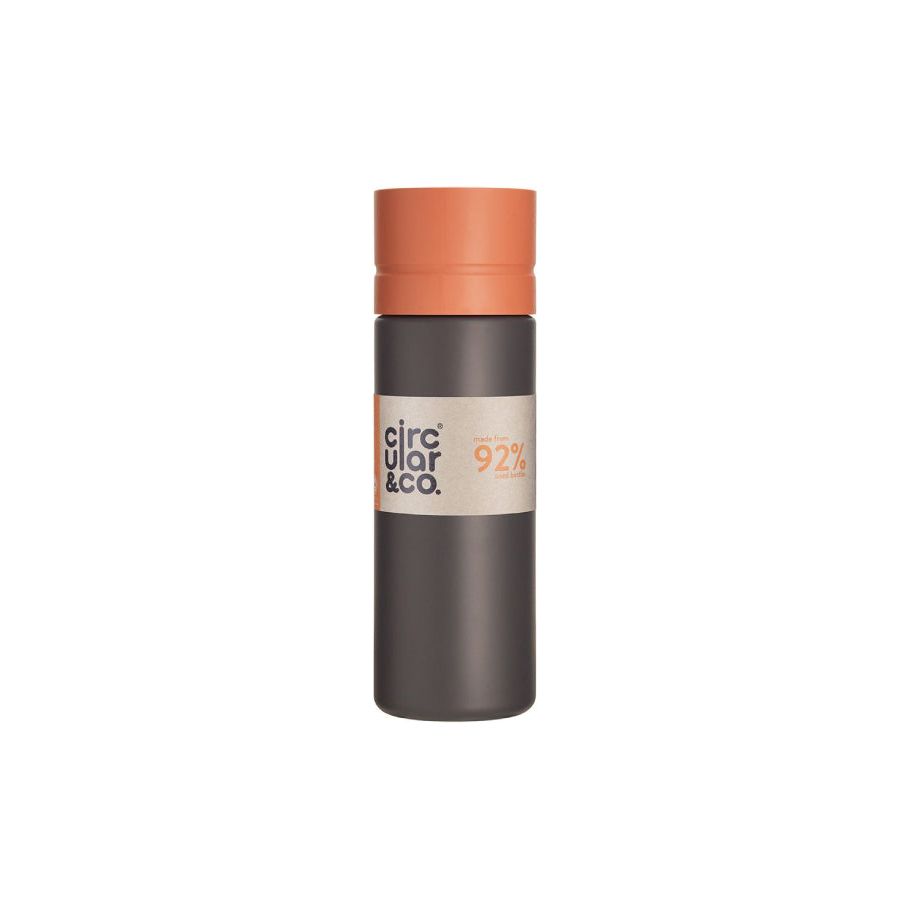 Circular Co. Bottiglia circolare 600 ml di arancia nera