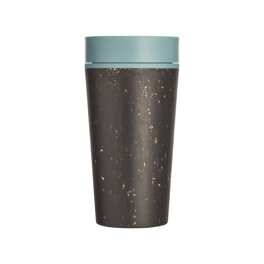 Circular Co. Taza de café copa circular 340 ml azul negro