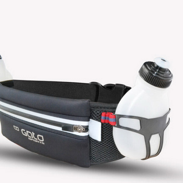 Outwet gato 2 flask belt hydration black one size