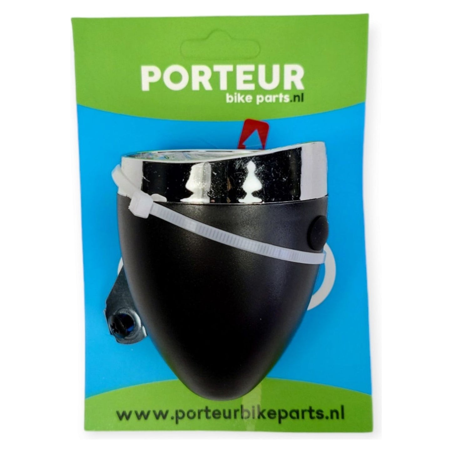 Portur Headlight Portur Retro Black Battery