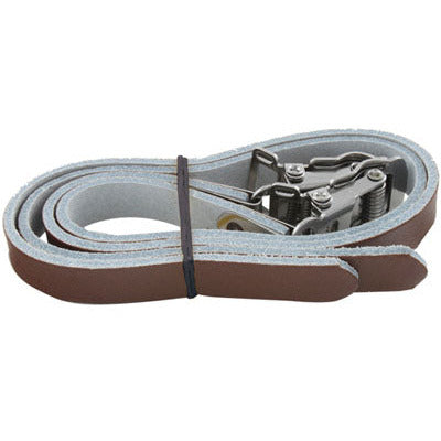 Toeclips riemen portur cuero marrón