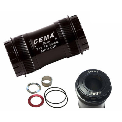 Cema Bracketas T47 SRAM GXP-Ceramic-Zwart