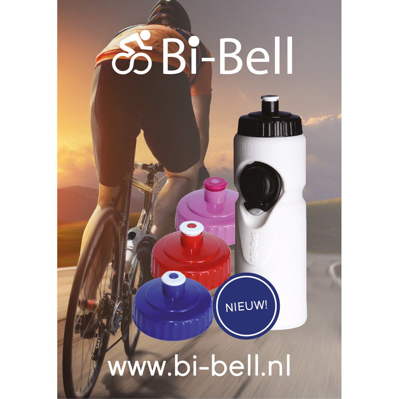 Bi-Bell Bidon con Bel White Blue 750ml