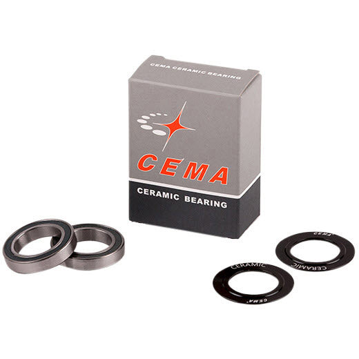 CEMA KOGELLAGER Set para el soporte inferior de 24 mm de cerámica negra