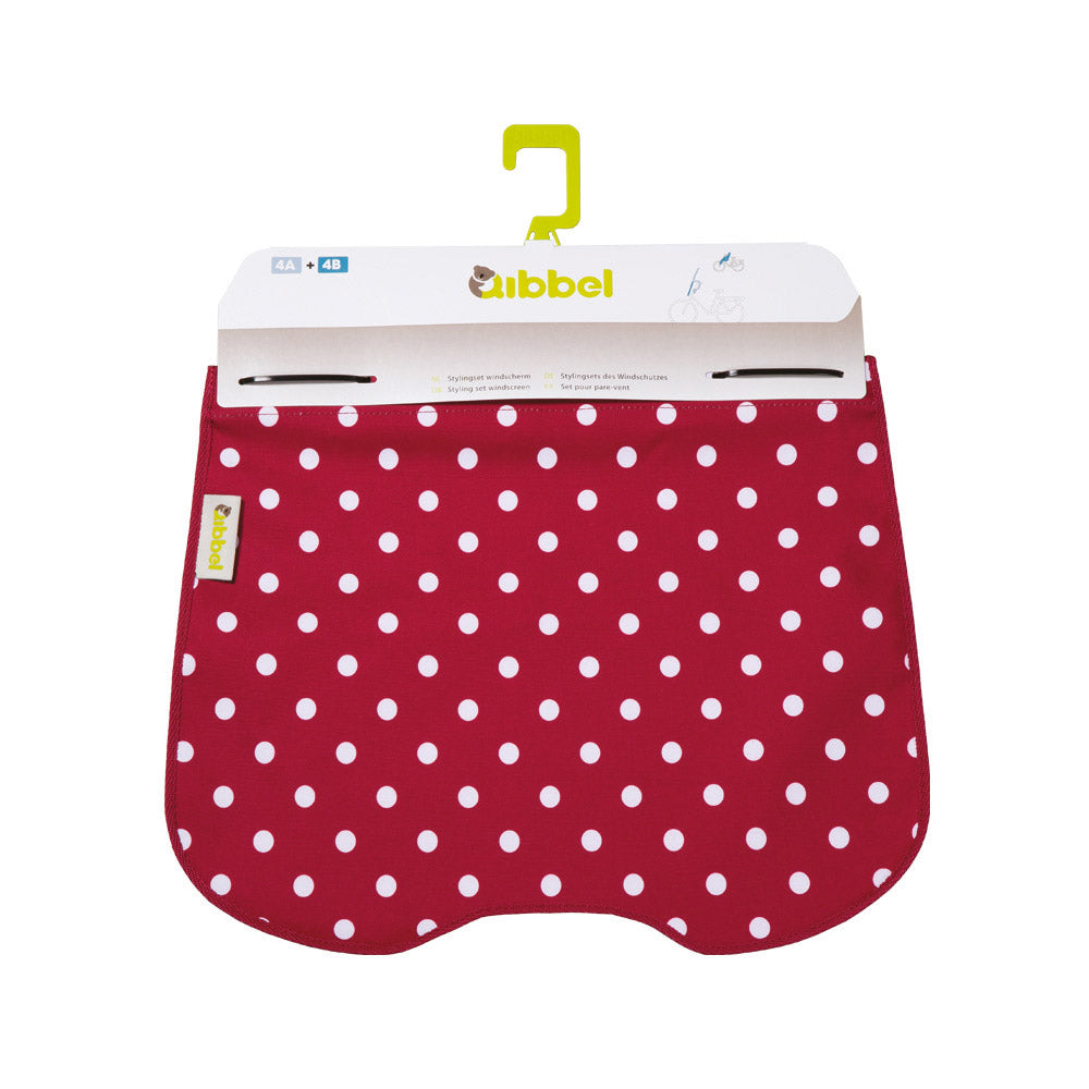 Stityling Qibbel Set parabrezza Polka Dot Red