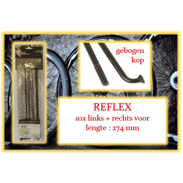 Miche Spaak+Nip. 10x LV+RV Reflex Negro