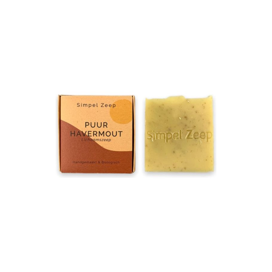 Semplice sapone sapone sapone di farina d'avena pura 110 grammi