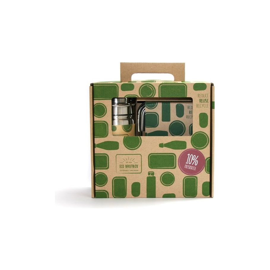 Eco-Brotbox Gift Set Lunchbox y Beber Bottle 500ml