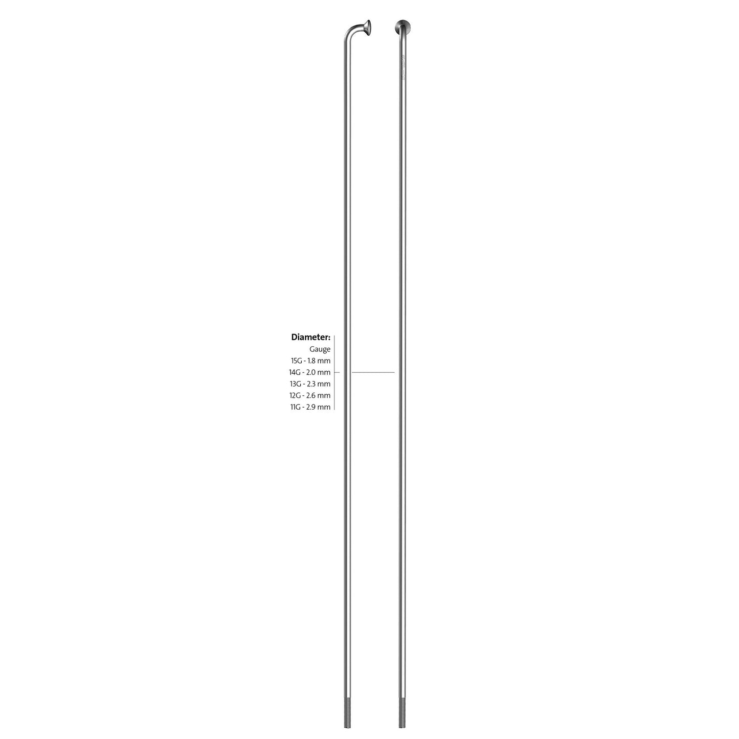 SAPIM SPAAK 13-138 Líder de acero inoxidable con Nippel (100º)